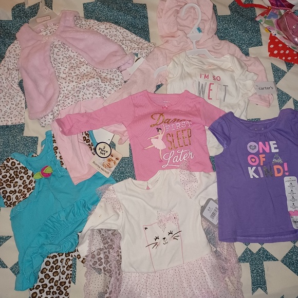 30+ Pieces Baby Girls Clothing Sizes 6-9 Months Some NWT Some used - Picture 4 of 16
